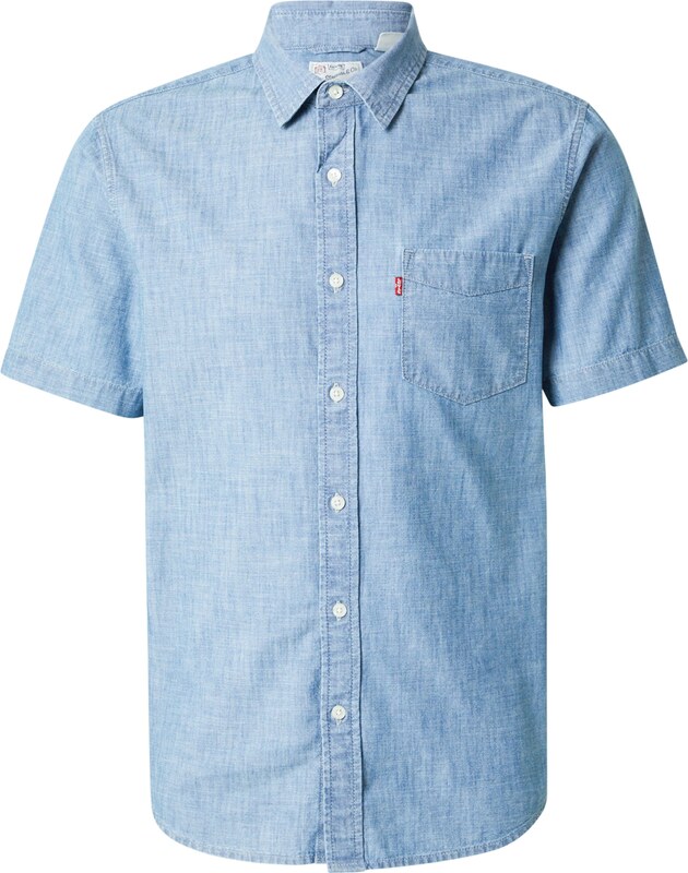 LEVI'S  Koszula 'Short Sleeve Sunset One Pocket Standard Fit Shirt' niebieski denim