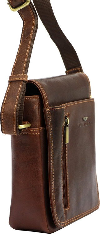 Saszetka męska z naturalnej skóry Peterson PTN TB-7032-COM