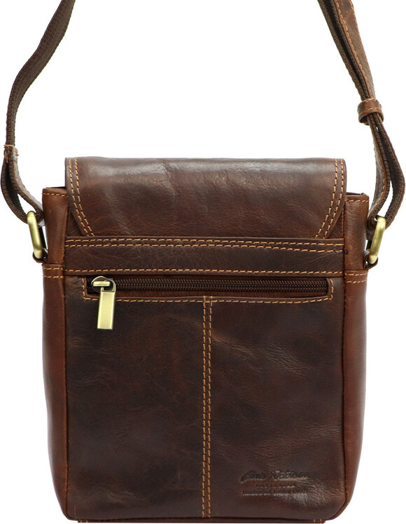 Saszetka męska z naturalnej skóry Peterson PTN TB-7032-COM