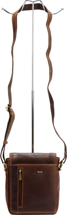 Saszetka męska z naturalnej skóry Peterson PTN TB-7032-COM