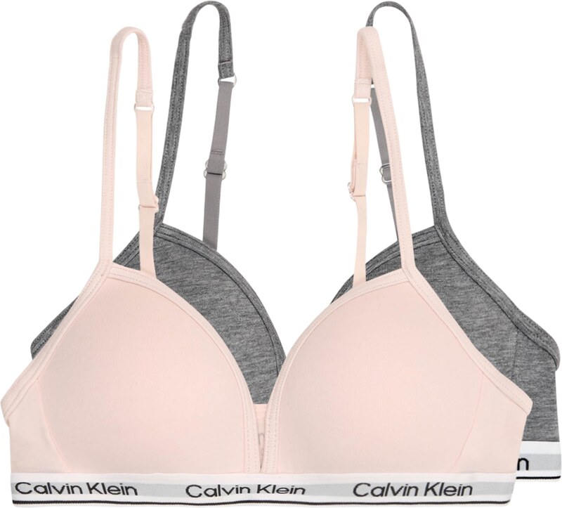 Calvin Klein Underwear Biustonosz jasnoszary / ciemnoszary / różowy pudrowy / biały