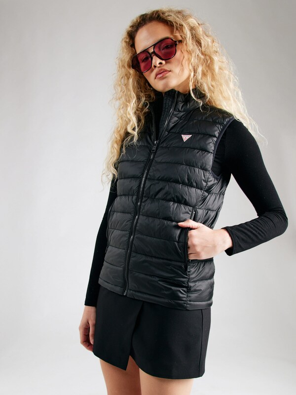 GUESS JEANS Kamizelka czarny