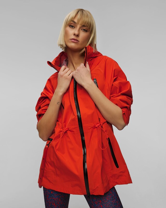 Czerwona Kurtka Przeciwdeszczowa Damska Adidas By Stella Mccartney Rain