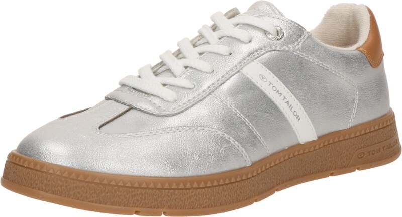 TOM TAILOR Sneakersy niskie srebrny / biały