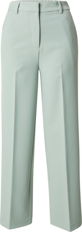 YAS Spodnie w kant 'YASLIKKA' pastelowy zielony