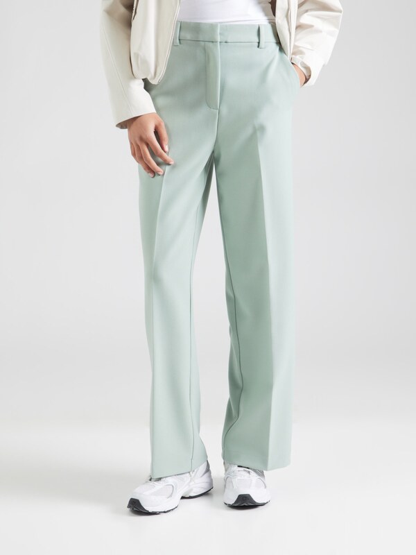 YAS Spodnie w kant 'YASLIKKA' pastelowy zielony