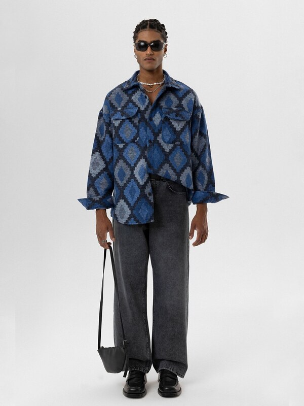 Dandalo Koszula granatowy / szary / czarny