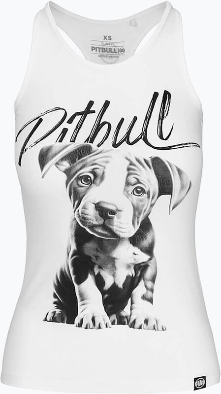 Koszulka damska Pitbull Puppy white