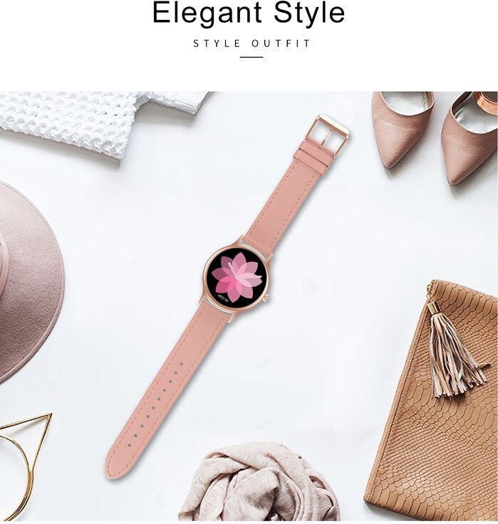 SMARTWATCH DAMSKI PACIFIC 18-2 - BRANSOLETA + PASEK: Rosegold / Biały (sy015b)