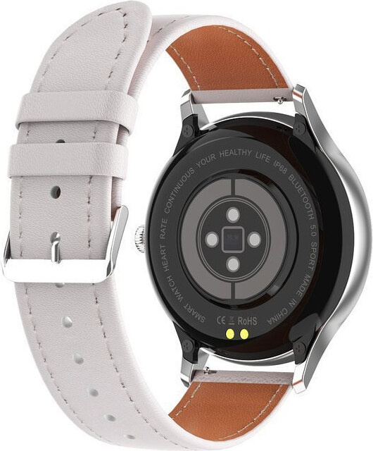 SMARTWATCH DAMSKI PACIFIC 18-2 - BRANSOLETA + PASEK: Rosegold / Biały (sy015b)