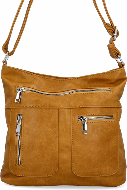 Uniwersalna Torebka Damska Listonoszka firmy Herisson 13K392 Jasno Ruda