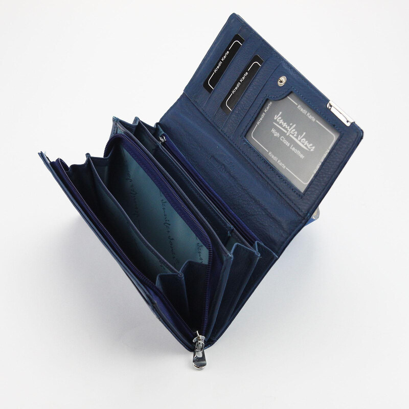 skóra naturalna Damski portfele Jennifer Jones 5288-14