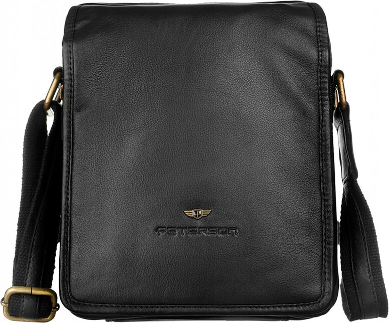 Saszetka męska z naturalnej skóry Peterson PTN 5031-NDM