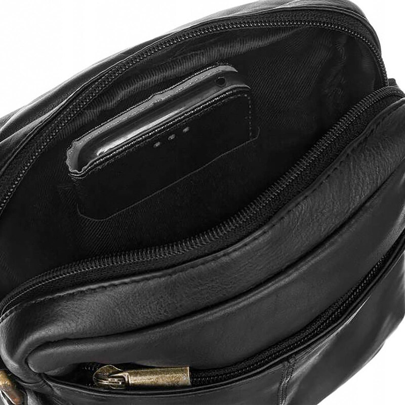 Saszetka męska z naturalnej skóry Peterson PTN 5031-NDM