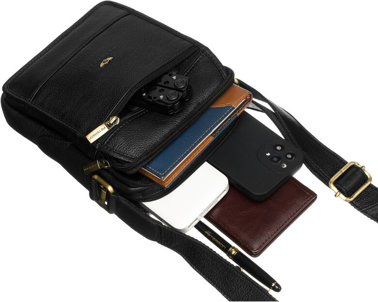 Saszetka męska z naturalnej skóry Peterson PTN 251-NDM