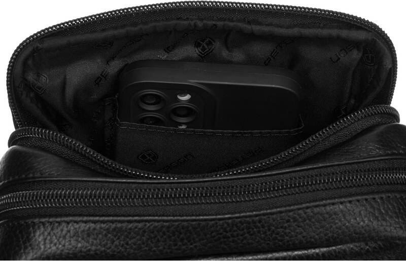 Saszetka męska z naturalnej skóry Peterson PTN 251-NDM