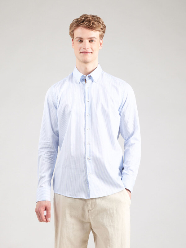 bugatti Koszula jasnoniebieski / biały