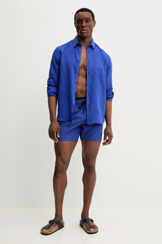 Vilebrequin koszula lniana CAROUBIS