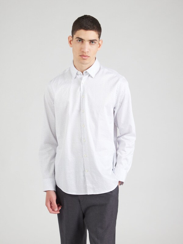 bugatti Koszula ciemny niebieski / biały