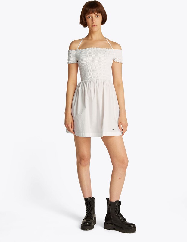 Tommy Jeans Letnia sukienka biały