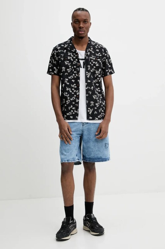 Superdry koszula z domieszką lnu