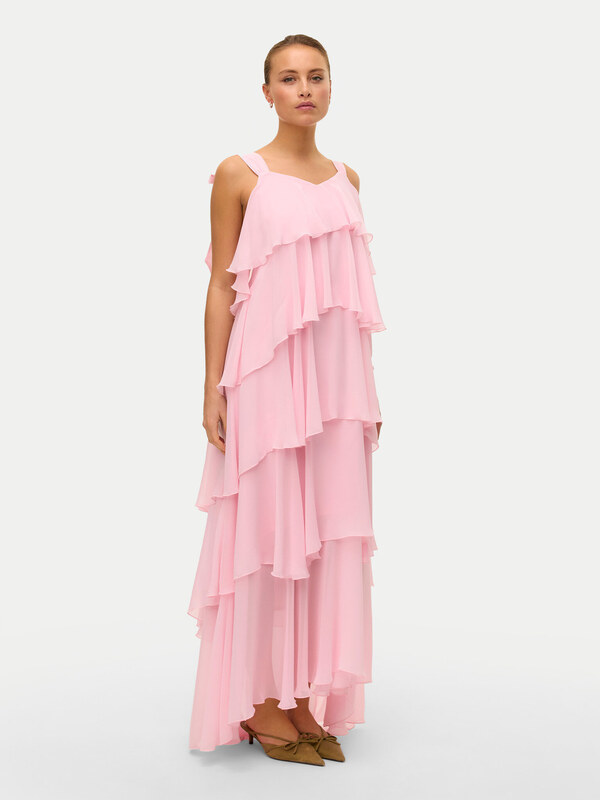 Vero Moda Sukienka wieczorowa Felicia 10331377 Różowy Regular Fit