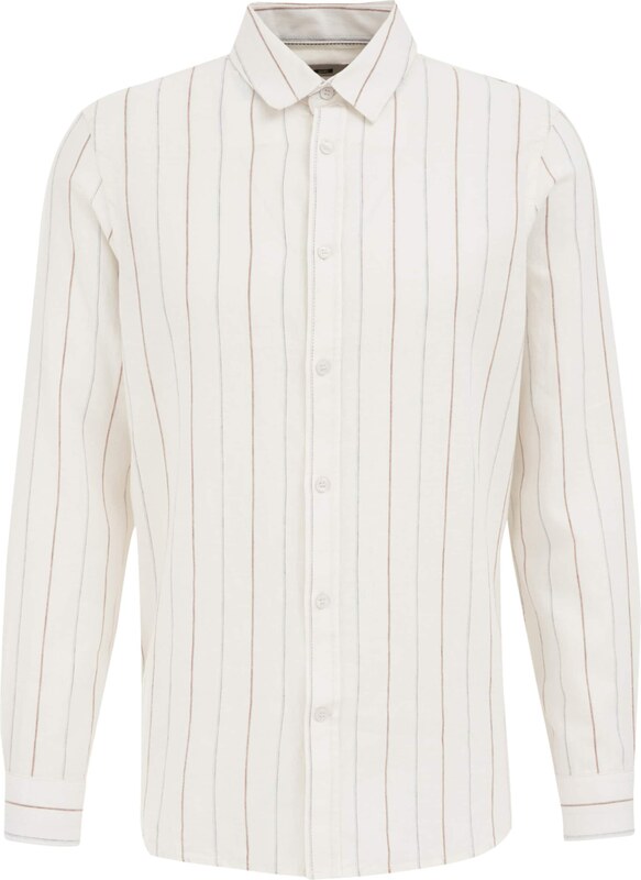 WE Fashion Koszula brązowy / szary / biały