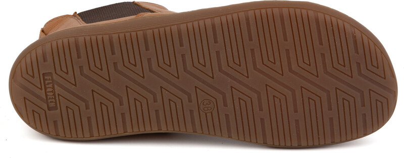 Olivier Damskie buty barefoot sztyblety z zamkiem ocieplane 1263 rude