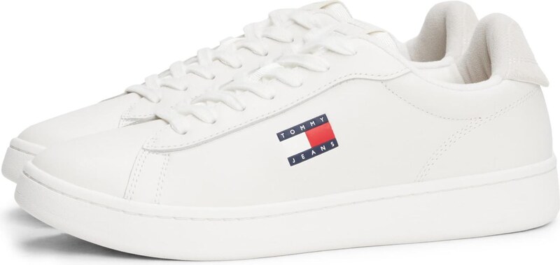 Tommy Jeans Trampki niskie 'ARCHIVE '98' jasny beż / atramentowy / czerwony