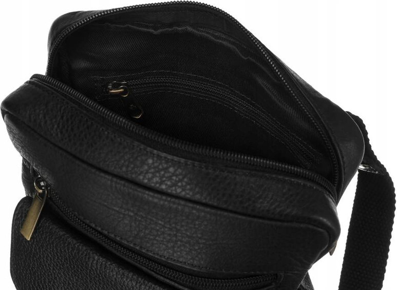 Listonoszka skórzana Peterson [DH] PTN-PR-100-NDM czarny