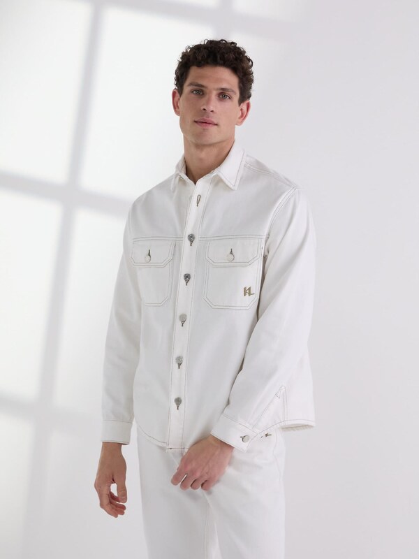 Karl Lagerfeld Koszula kremowy