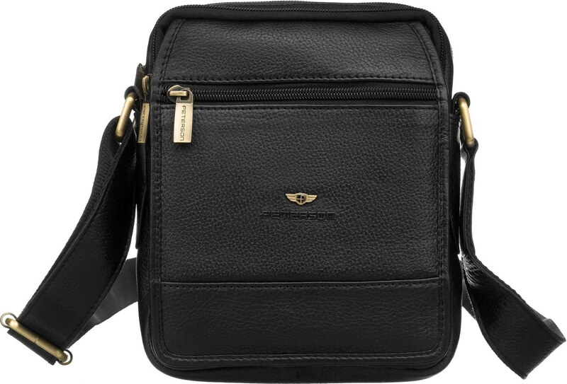 Saszetka męska z naturalnej skóry Peterson PTN 251-NDM