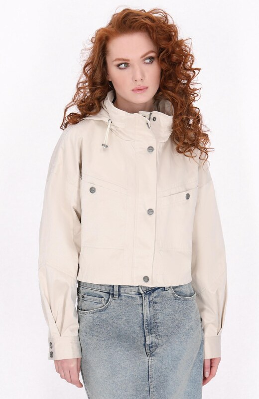 DreiMaster Vintage Kurtka przejściowa jasny beż / srebrny