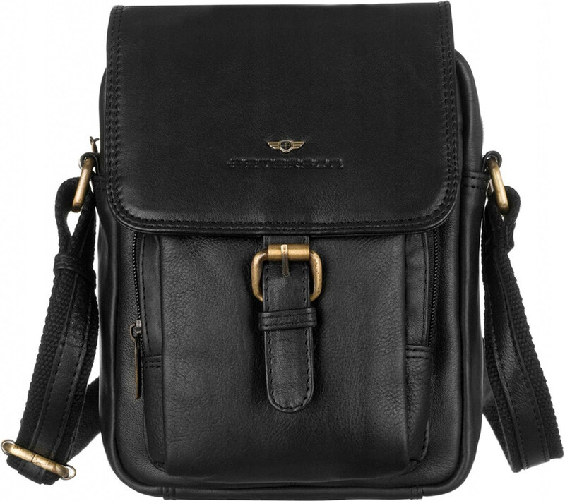 Saszetka męska z naturalnej skóry Peterson PTN 372-NDM