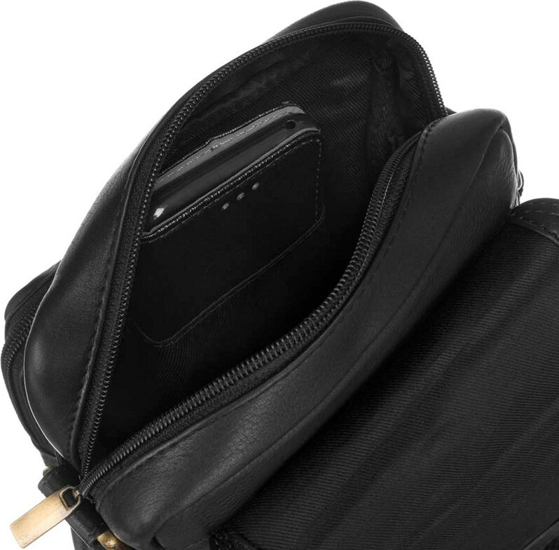 Saszetka męska z naturalnej skóry Peterson PTN 372-NDM