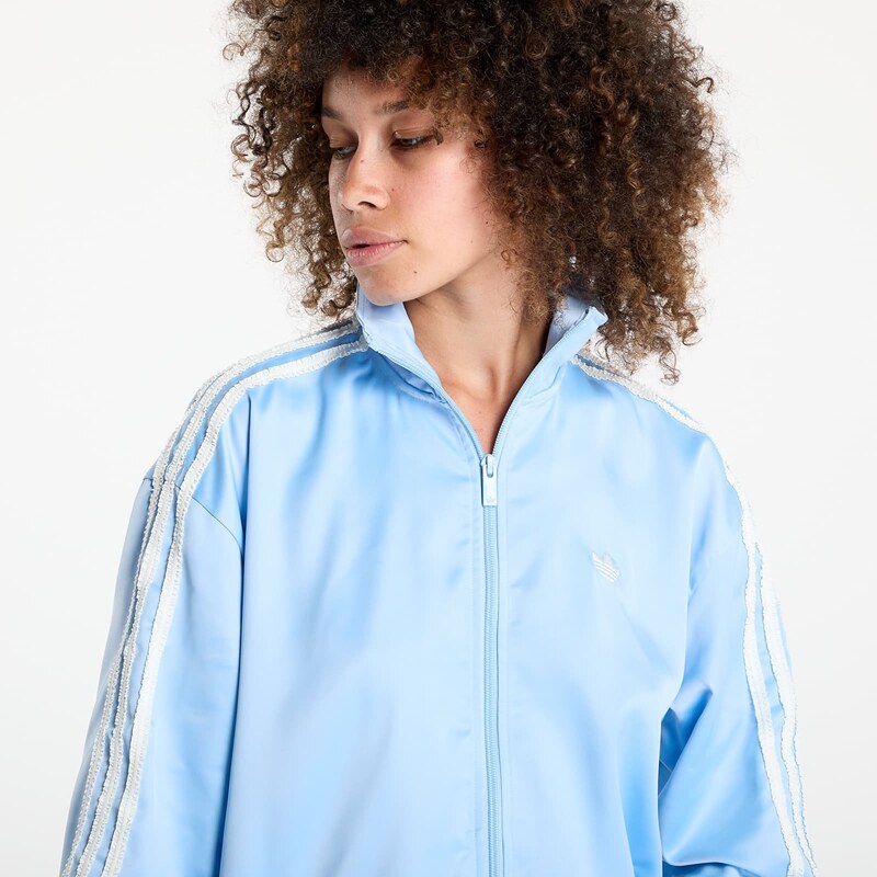 Kurtka adidas Originals Satin Firebird Track Top Ruffle 3-Stripes Clear Sky XXS