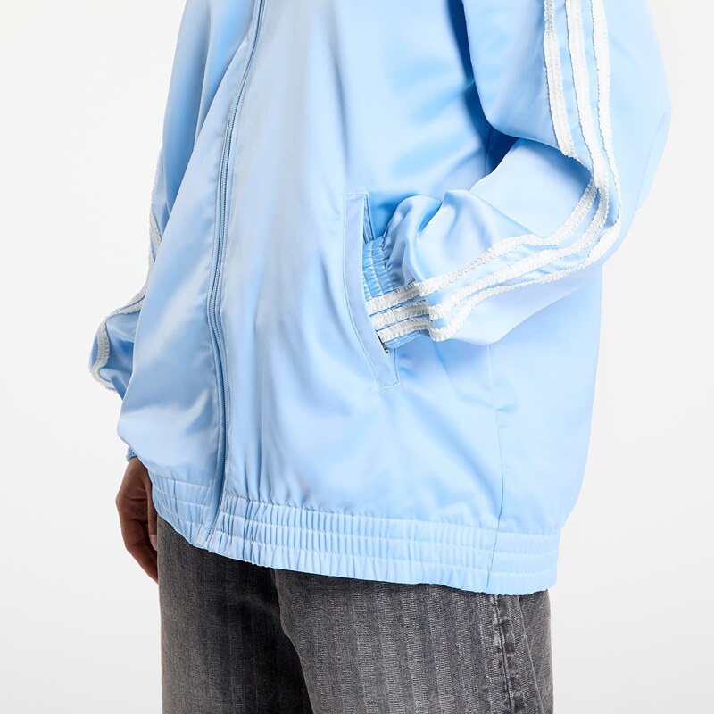 Kurtka adidas Originals Satin Firebird Track Top Ruffle 3-Stripes Clear Sky XXS