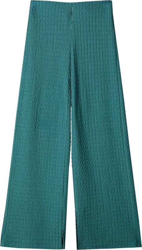 Bershka Spodnie szmaragdowy