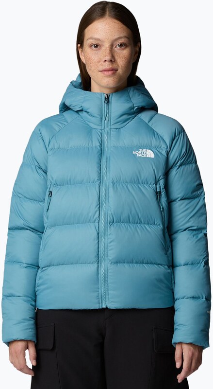 Kurtka puchowa damska The North Face Hyalite Down Hoodie algae blue