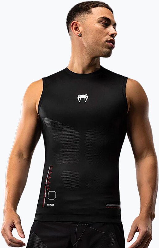 Koszulka treningowa męska Venum Tactical XT 05522 Rashguards black/fire red