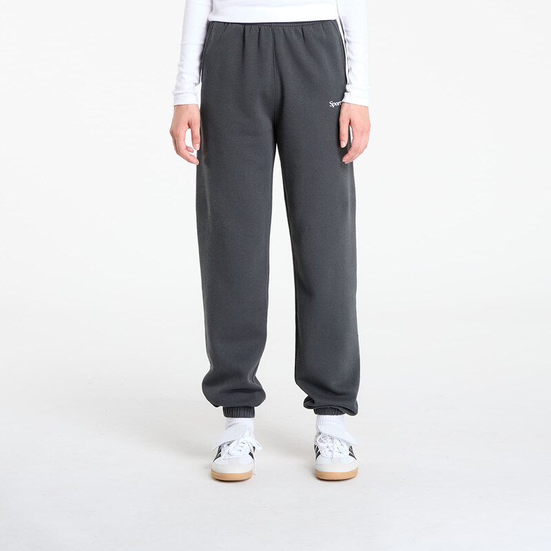 Spodnie dresowe Sporty & Rich Serif Logo Soft Sweapant UNISEX Faded Black L