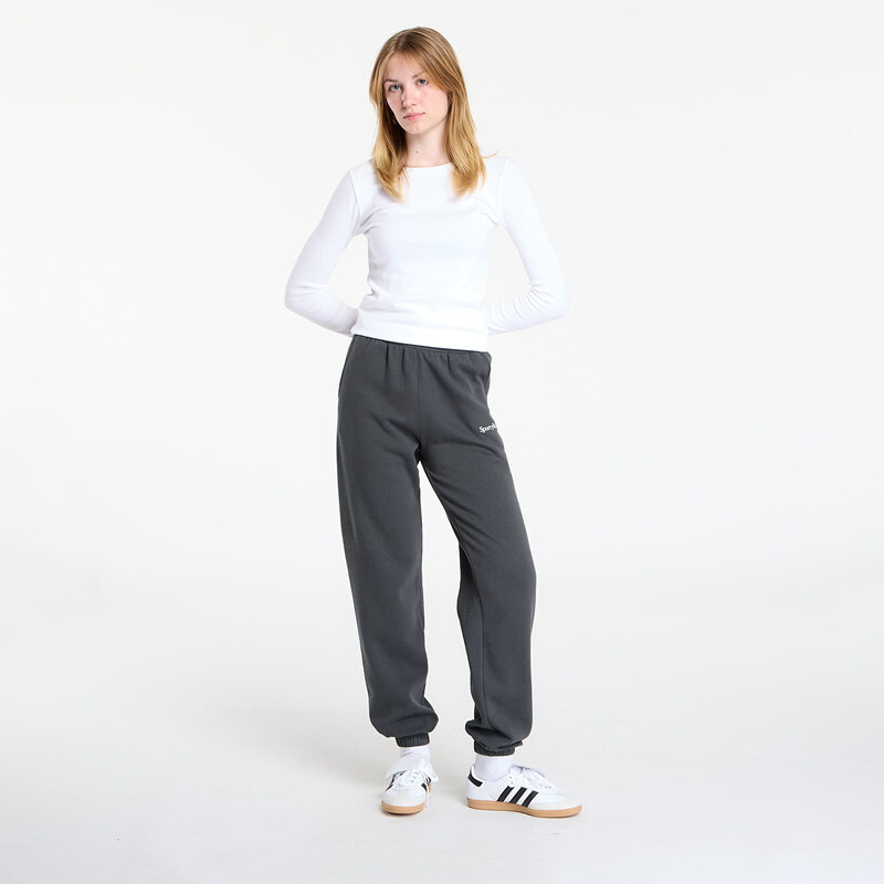 Spodnie dresowe Sporty & Rich Serif Logo Soft Sweapant UNISEX Faded Black L