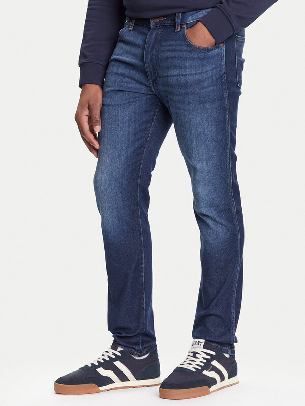 Wrangler Jeansy Larston 112372934 Granatowy Slim Fit