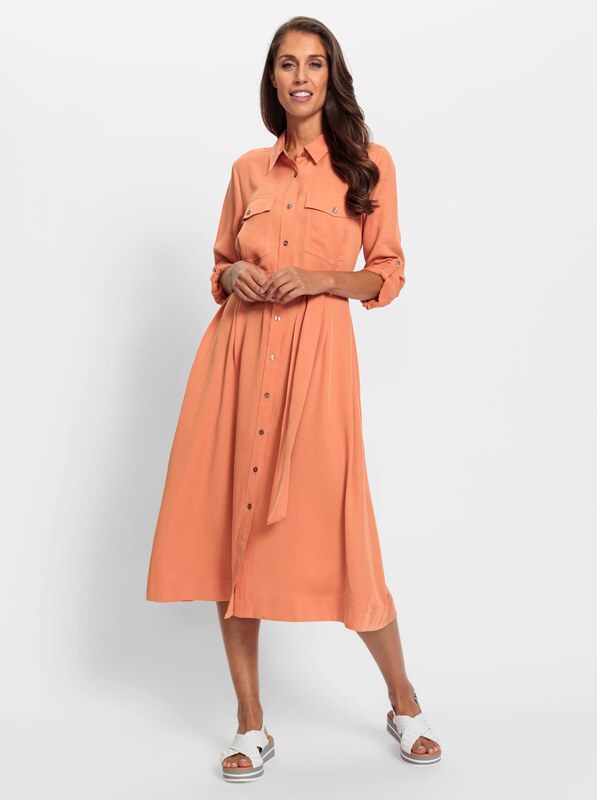 heine Sukienka koszulowa pomarańczowy