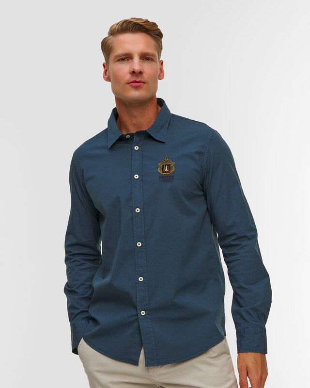 Niebieska Koszula Męska Aeronautica Militare