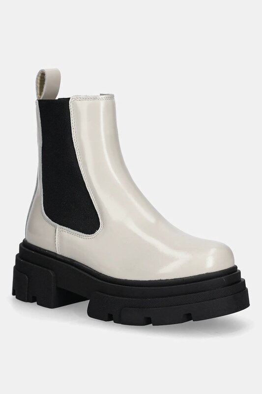 Tommy Hilfiger sztyblety skórzane TH SHINY LEATHER CHELSEA