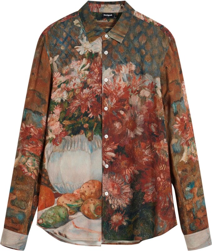 Desigual Koszula brązowy / mieszane kolory
