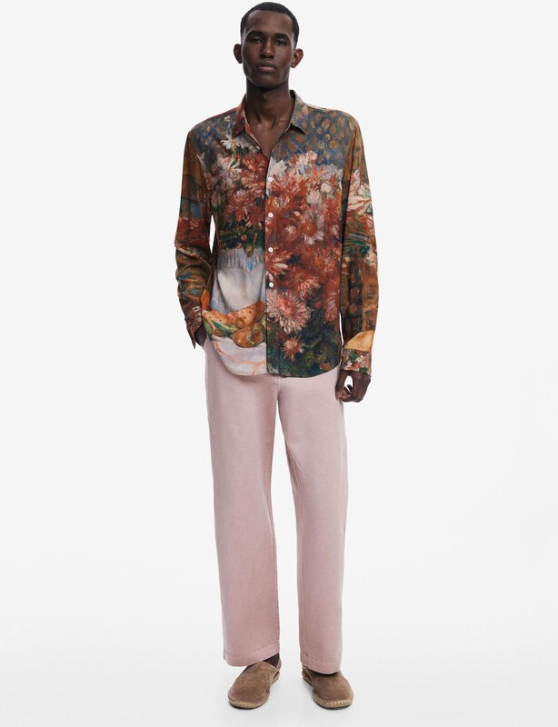 Desigual Koszula brązowy / mieszane kolory