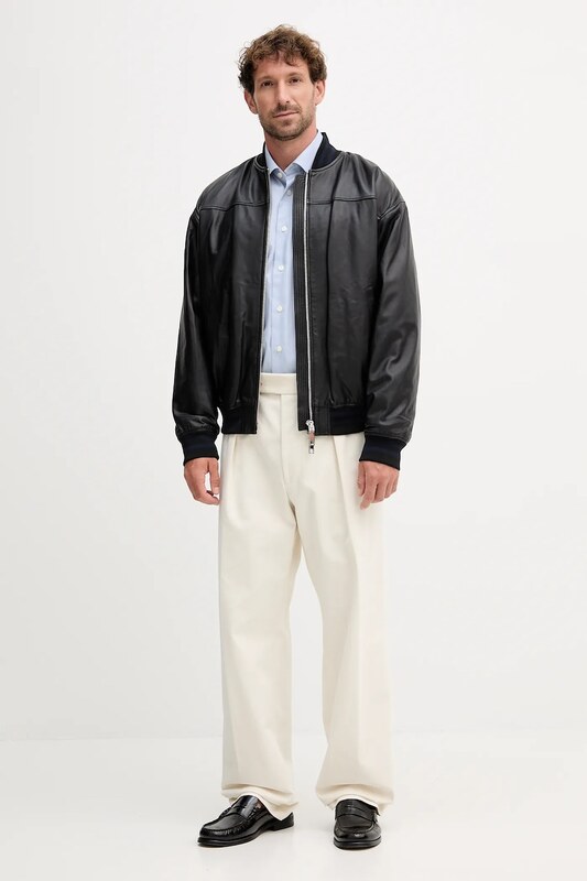 MAX&Co. kurtka bomber skórzana