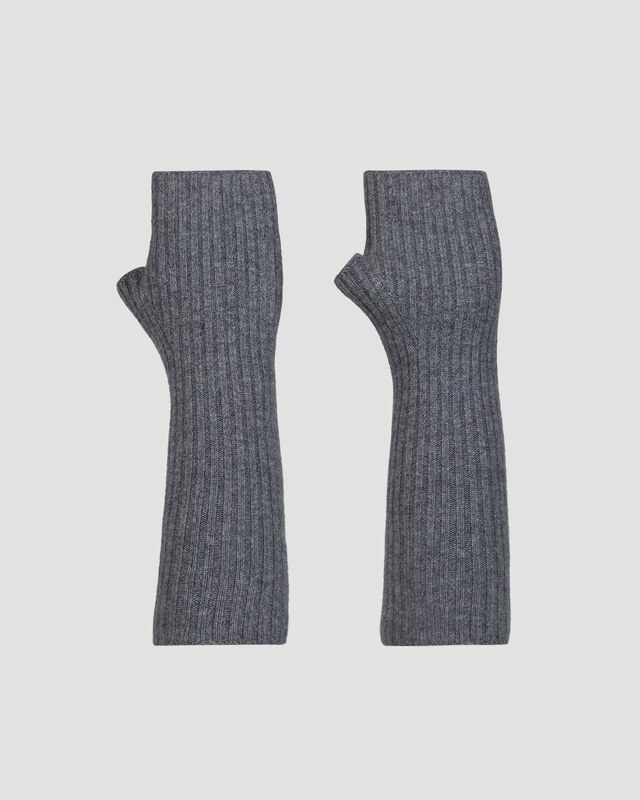 Szare Rękawiczki Z Kaszmiru Damskie Kujten Knokke